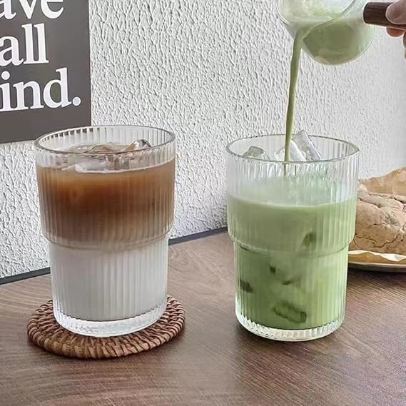 SpillSafe™  Glass Matcha Cup and Straw